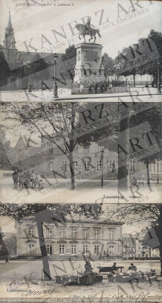 Null KNUEDLER：1.威廉广场，1900年，2.纪念碑，约1905年，3.Stadthaus，1905年，4.纪念碑，Grand Bazar Cham&hellip;