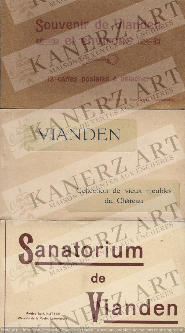 Null VIANDEN: Conjunto de 7 tarjetas ilustradas, ca. 1910/1930: 1. Nels, Serie 1&hellip;