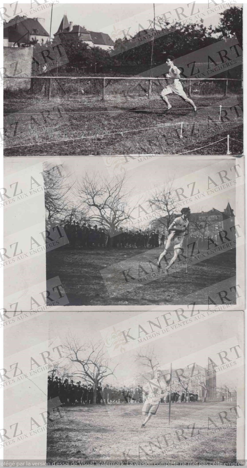 (SPORT/CROSS) 3 cartes photos des coureurs Sehumann, Werthesen et Hermanen + 1 c&hellip;