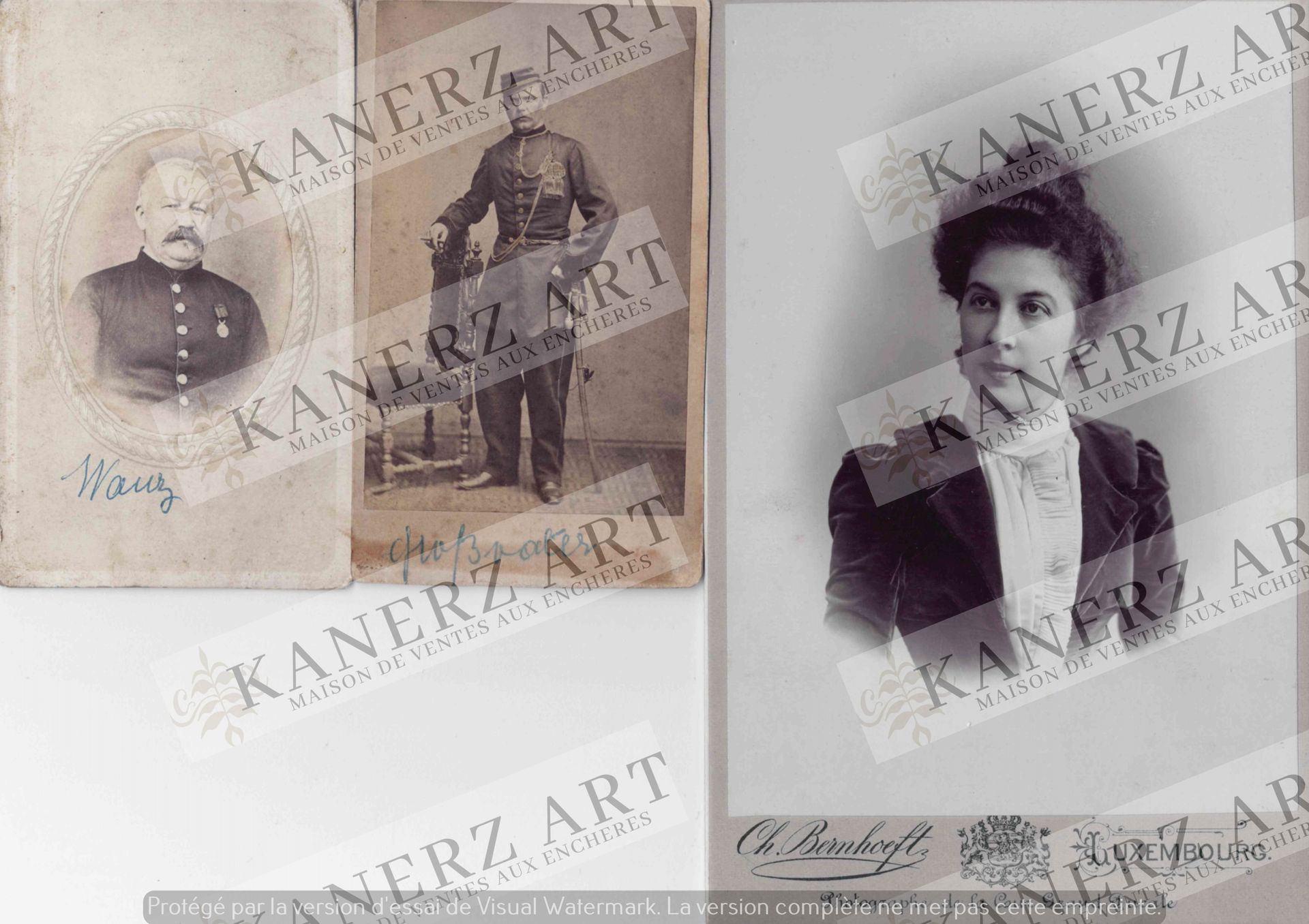 (ALBUM) Album de portraits photographiques des années 1890 à 1918, réalisés par &hellip;