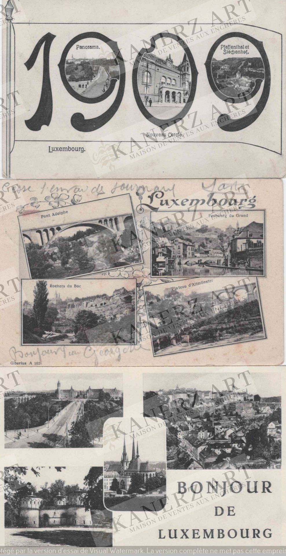 VDL : 8 cartes aux vues multiples, années 1900 à 1910