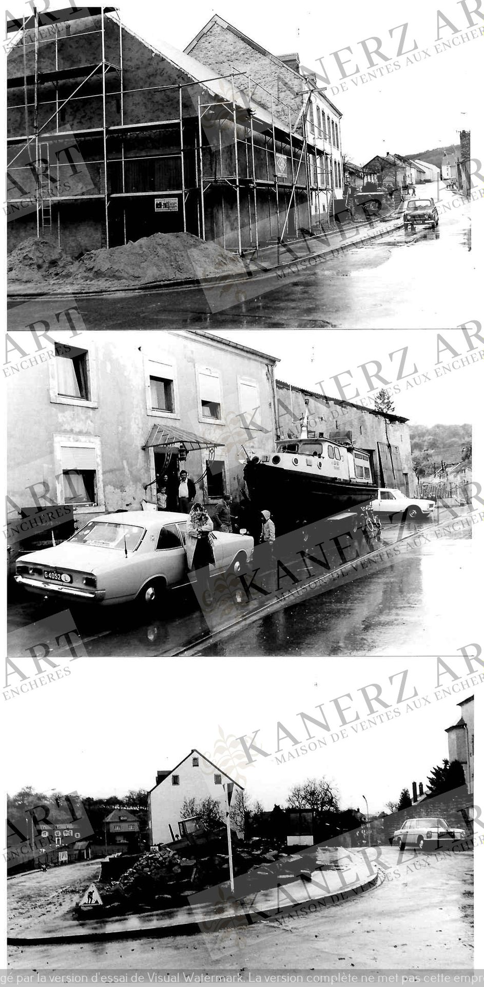 Null (PHOTO/F. MERSCH)一组24张WALDBREDIMUS村的照片(包括汽车和船)，包括2张老照片的复制品和21张印刷品，1977年(来自F&hellip;