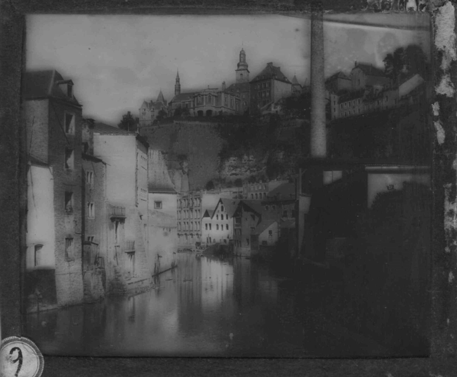 Null (GLASS PLATE) Photograph on glass plate of the Grund district with the Sain&hellip;