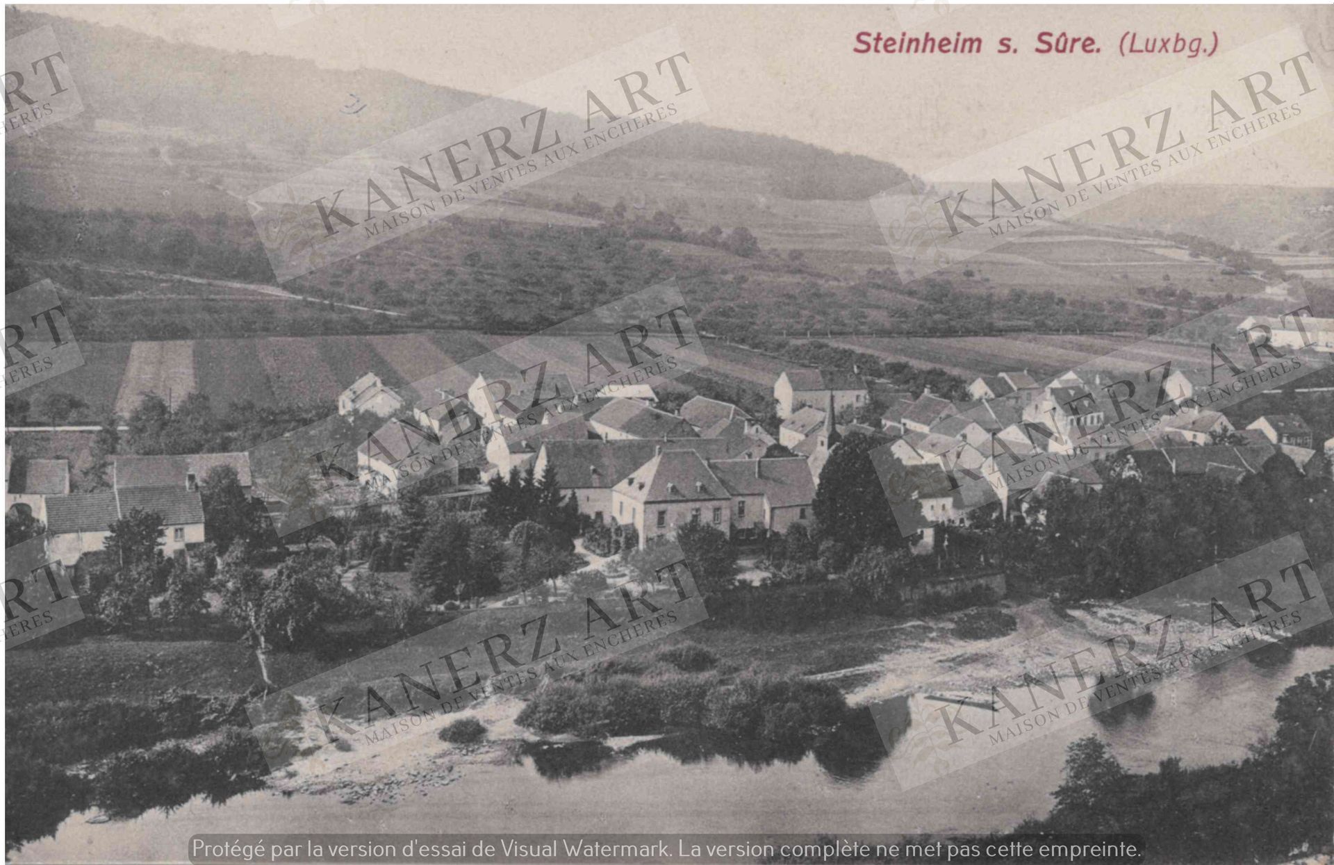 Null STEINHEIM-SUR-SÛRE: Schumacher-Karte #78, ca. 1908