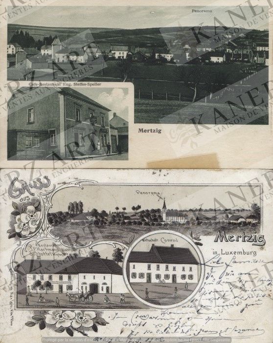 Null MERTZIG: 2 x Panorama, Hansen, ca. 1915, 2 x Gruss aus, Max Leib (Köln), 19&hellip;