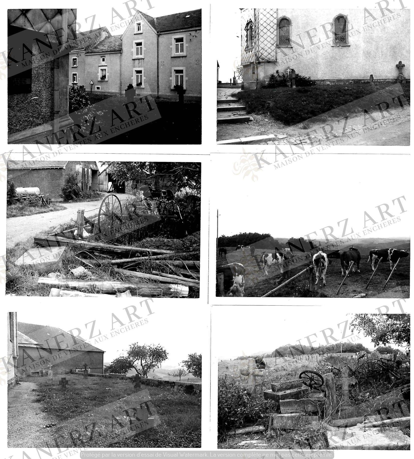 Null (FOTO/F. MERSCH) Set di 8 foto del villaggio di KNAPHOSCHEID (Dalla collezi&hellip;