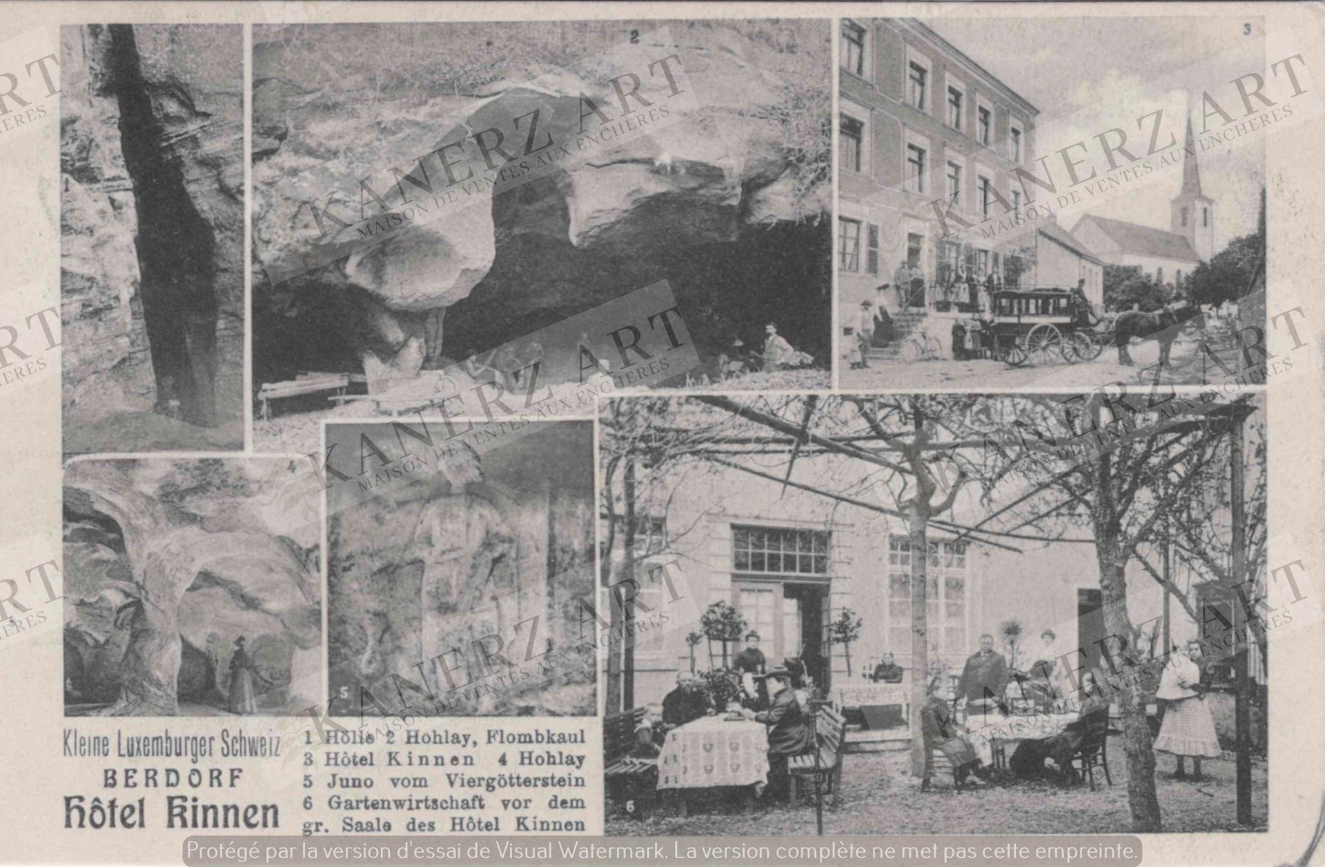 Null BERDORF: Hotel Kinnen, Bellwald #384b, ca. 1916