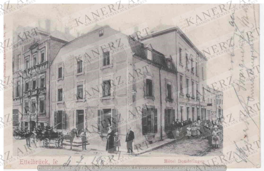 Null ETTELBRÜCK : Hôtel Dondelinger, Bellwald #201, ca. 1900