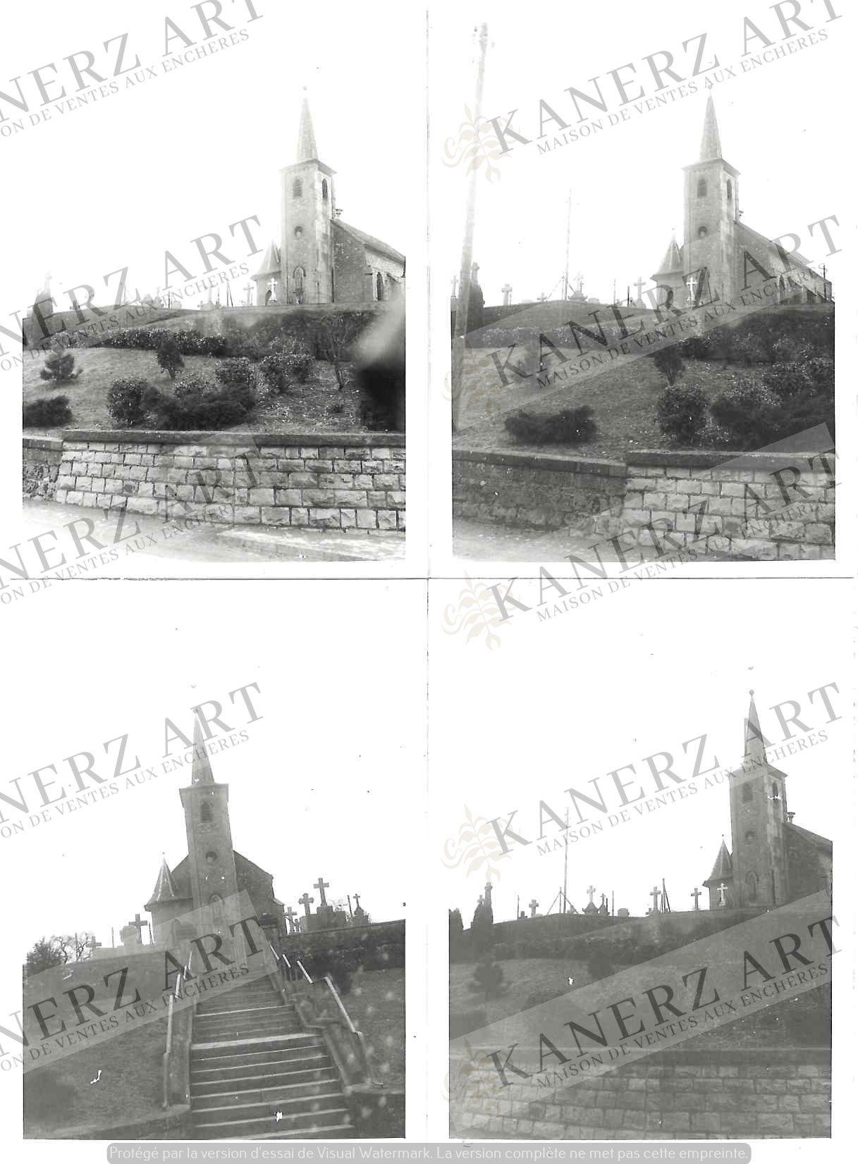 Null (PHOTO/F. MERSCH) Set of 4 photos of the village of MANTERNACH (From the Fr&hellip;