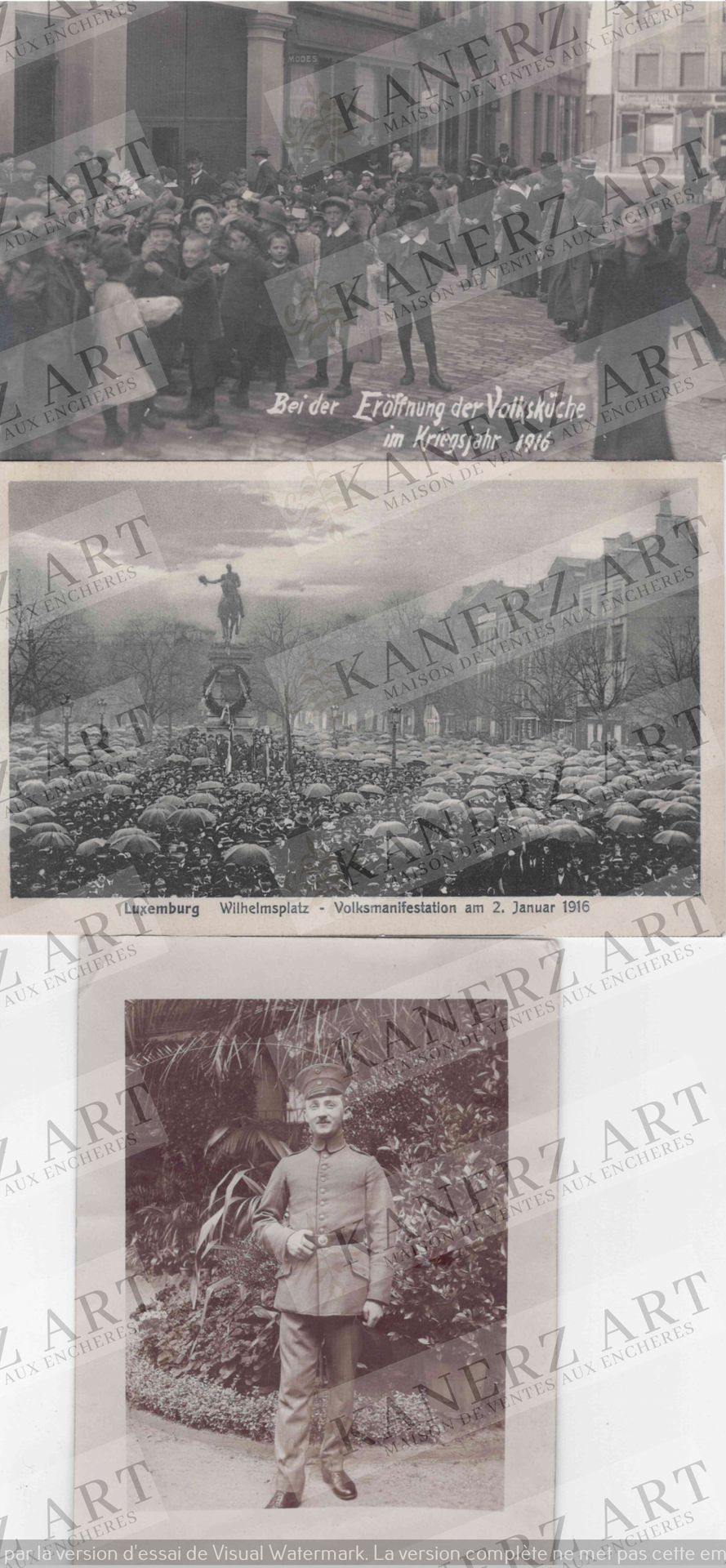 Null (WAR I) Postkartenset aus der Zeit des Ersten Weltkriegs: 1. Fotokarte "bei&hellip;