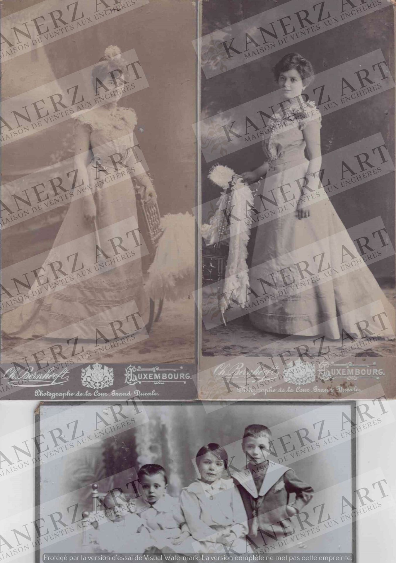 Null Nice family set of old photographs with captions for the most part, BARTH f&hellip;