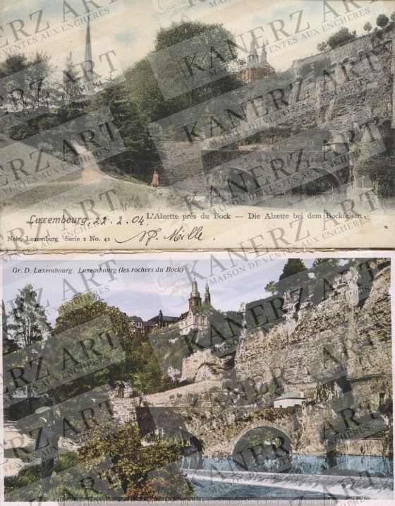 Null STIERCHEN : 1. Les rochers du Bock, Capus, ca. 1925, 2. Pont du, Grand Baza&hellip;