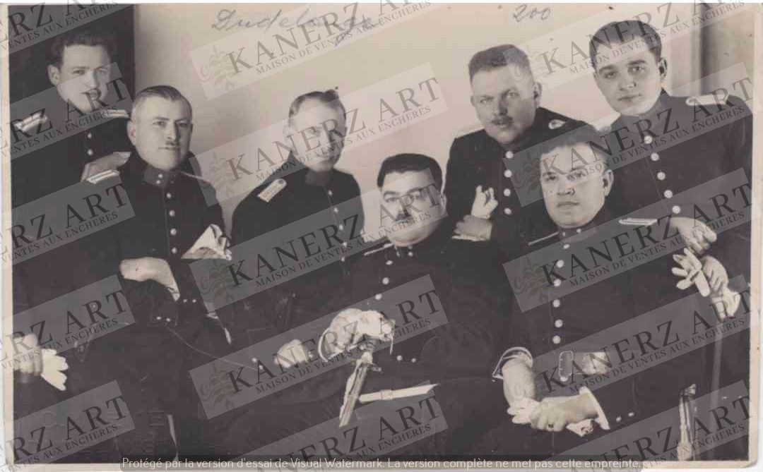 (MILITAIRE) Carte photo des gendarmes de Dudelange, ca. 1930