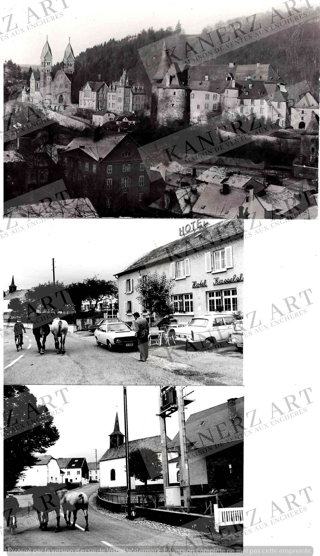 Null (FOTO/F. MERSCH) Insieme di 41 foto/stampa del villaggio di CLERVAUX (con A&hellip;