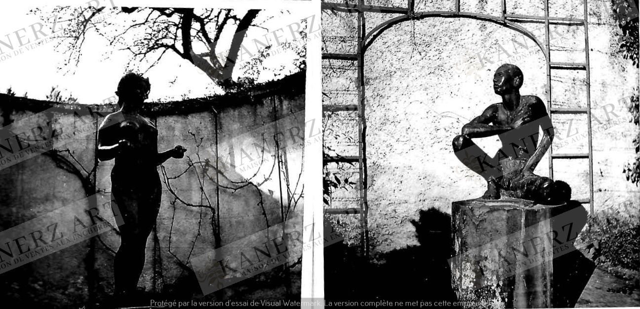 Null (FOTO/F. MERSCH) Set di 2 foto del parco di COLPACH (Dalla collezione Franç&hellip;