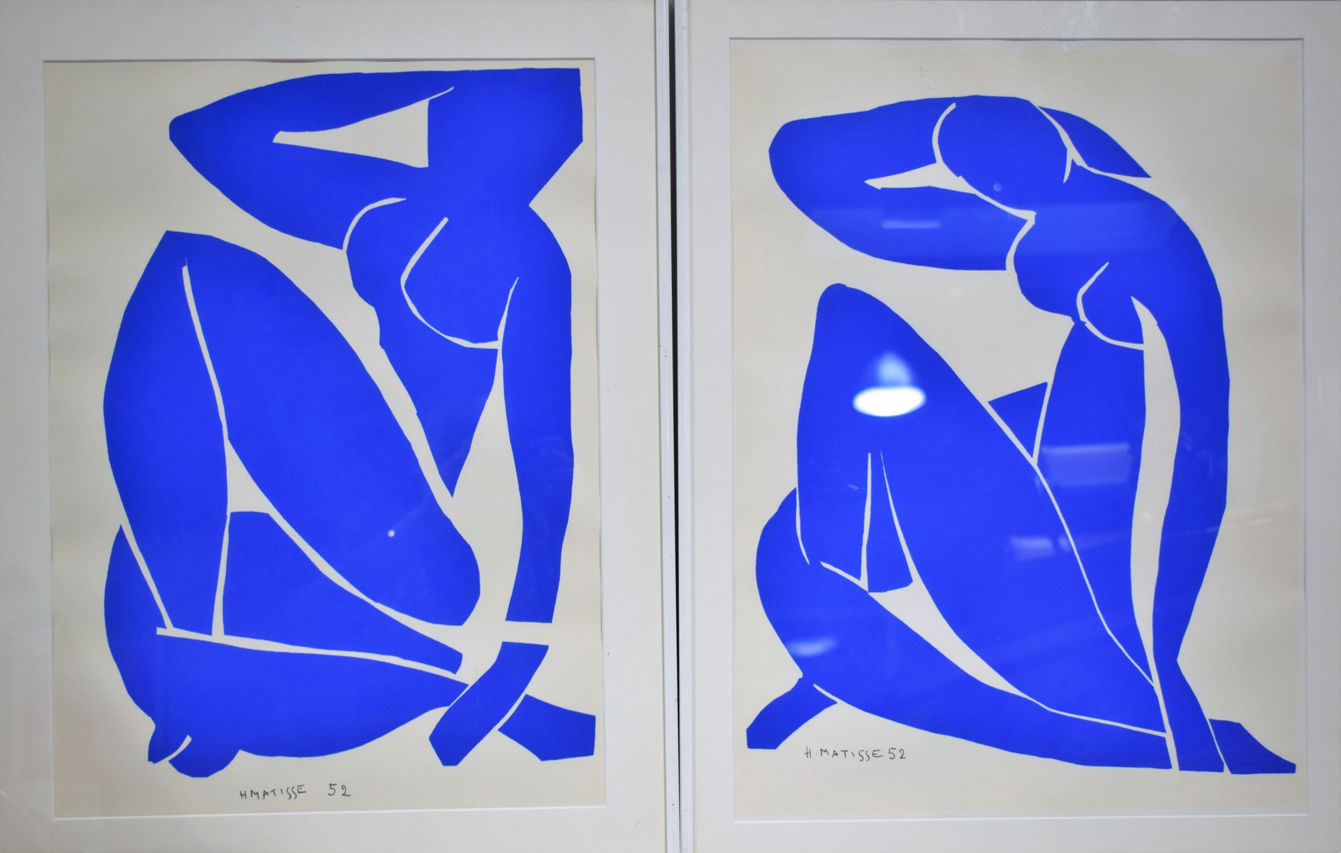 Null Henri MATISSE (1869 - 1954), chez SPADEM 

Nu bleu

Ensemble de deux sérigr&hellip;