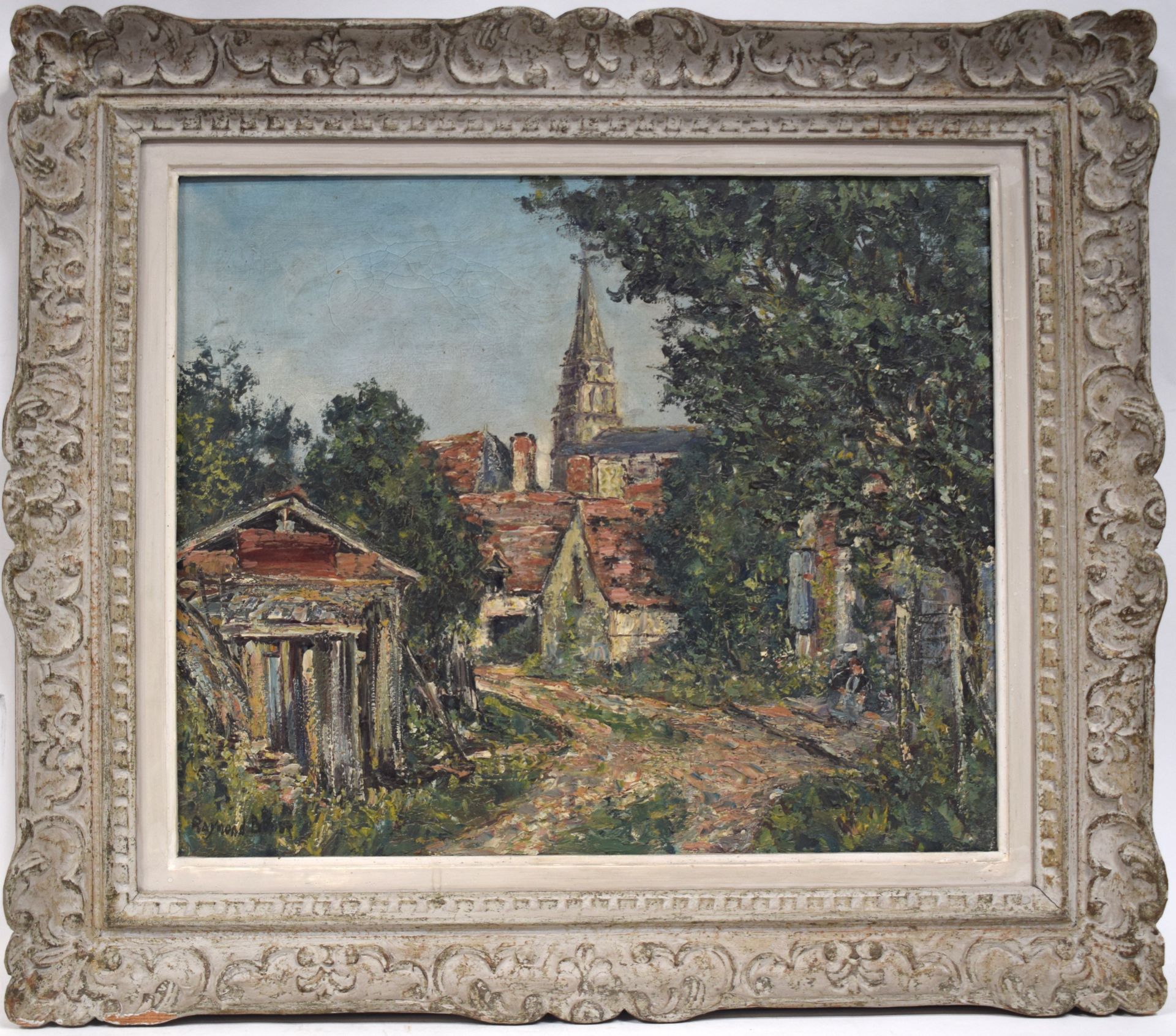 Null Raymond BESSE (1899-1969), Village of Candé-sur-Beuvron, oil on canvas, sig&hellip;
