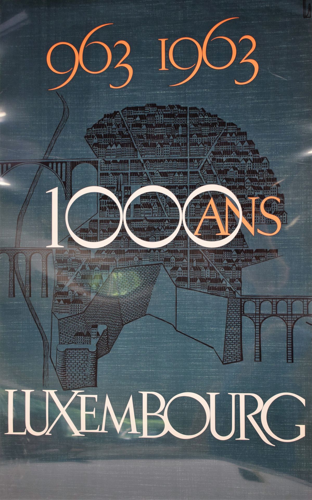 Null (海报）HUSS在1963年卢森堡市千禧年之际印制的海报，由JUNCK设计 "963 1963. 1000 ANS"。LUXEMBOURG"，特别新鲜&hellip;
