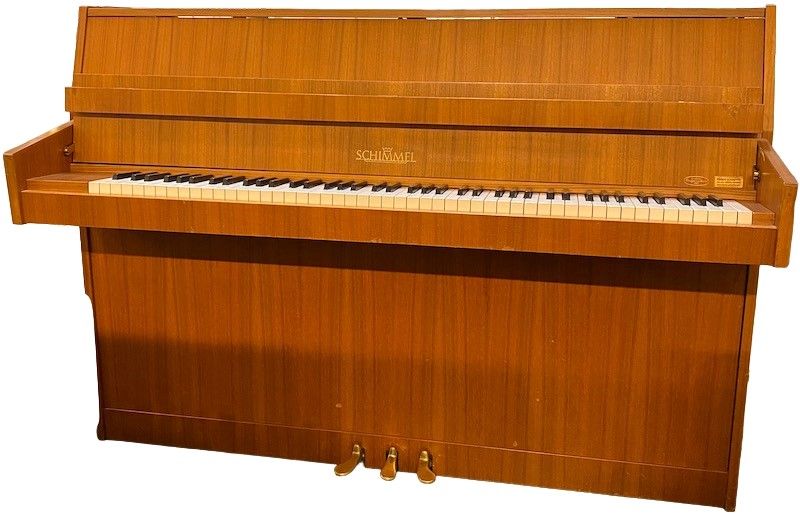 UPRIGHT PIANO) SCHIMMEL 104 upright piano in satinwood …