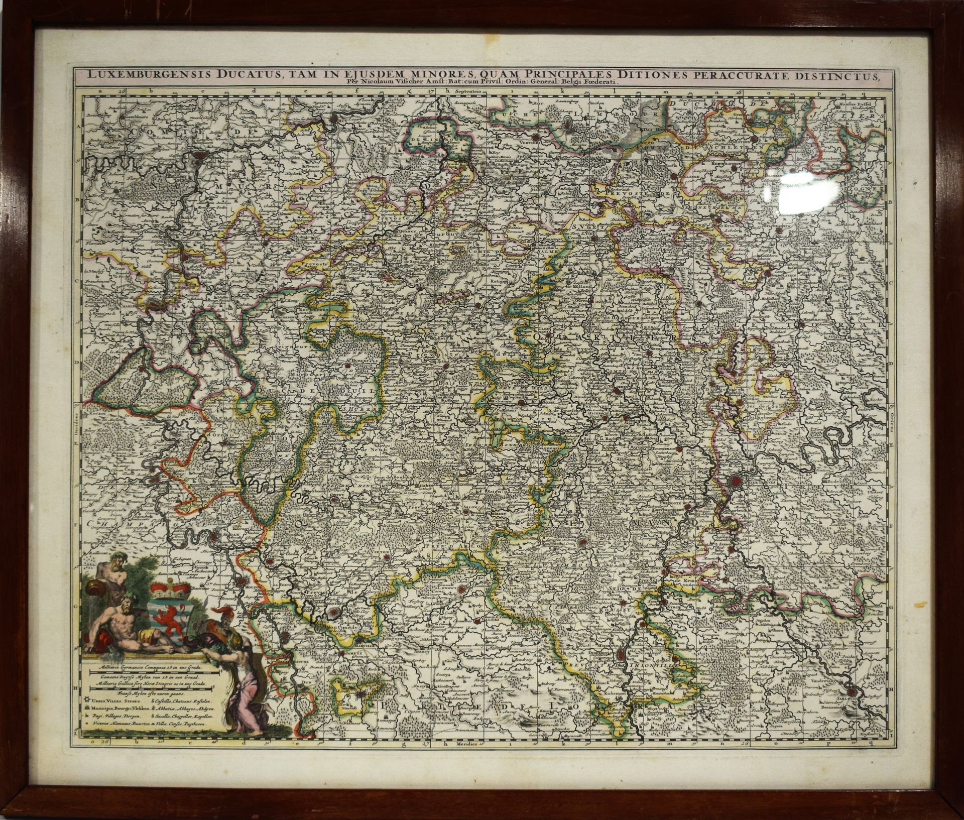 Null (KARTE) Karte von Luxemburg "Luxemburgensis ducatus, tam in ejusdem minores&hellip;