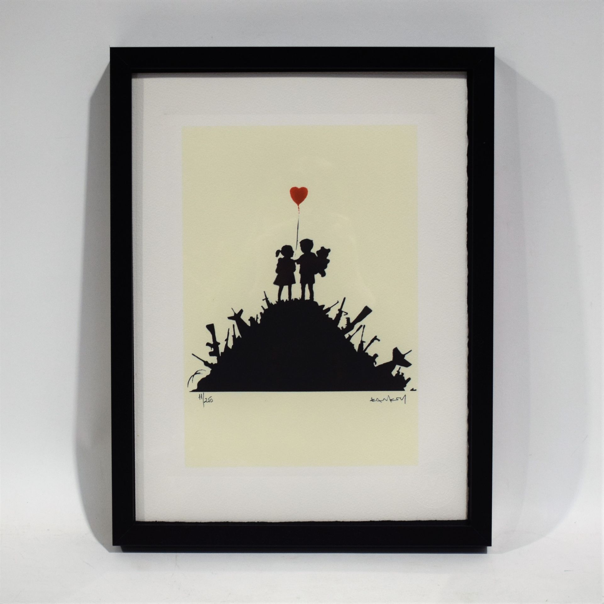 Null BANKSY (d'après), Children on Guns (Cream edition), 丝网印刷品，左下角用铅笔注明11/250，版的&hellip;