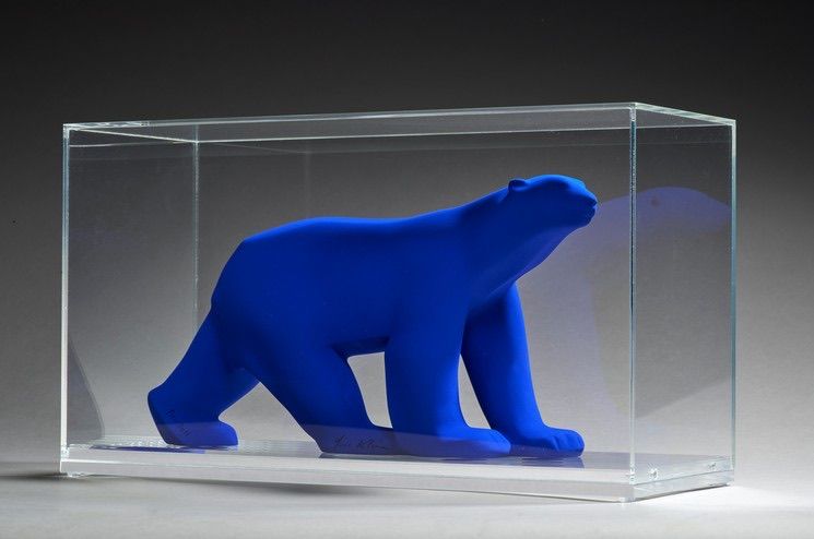 Null Yves KLEIN POMPON (después), Ours Pompon, Yves KLEIN éditions, Oso realizad&hellip;