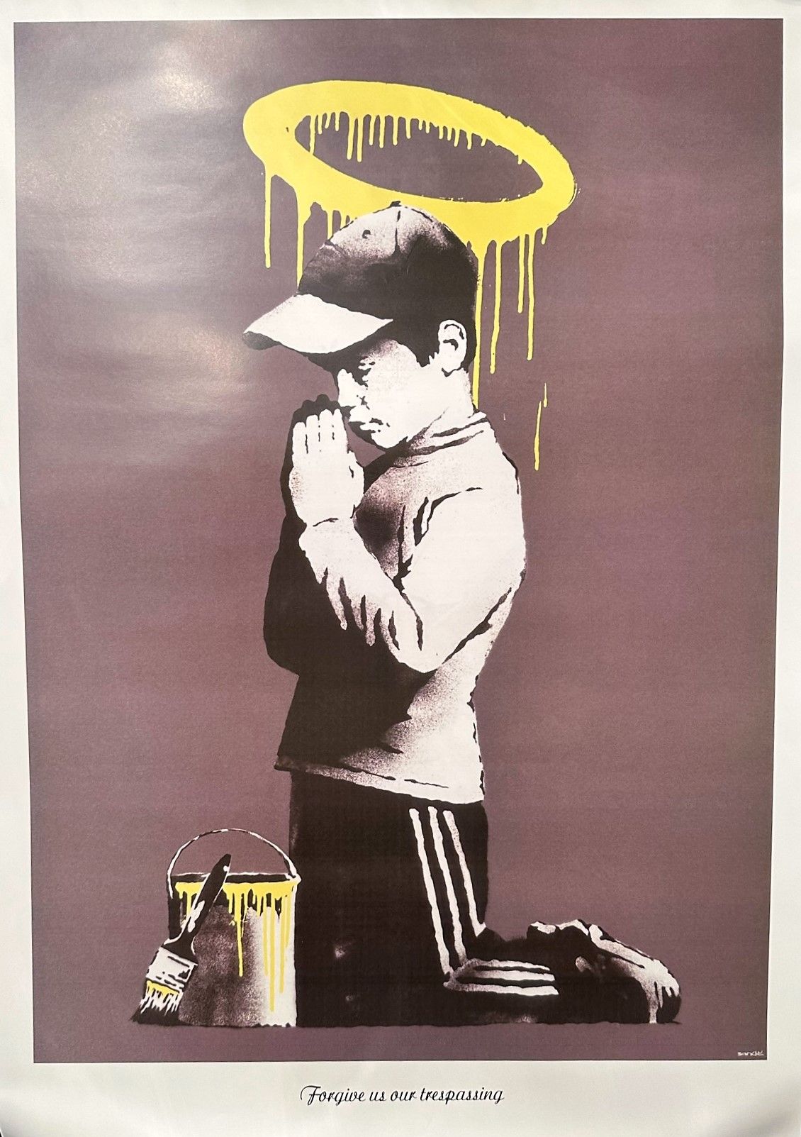 Null BANKSY (after), Forgive Us Our Trespassing, Offset print, signed lower righ&hellip;