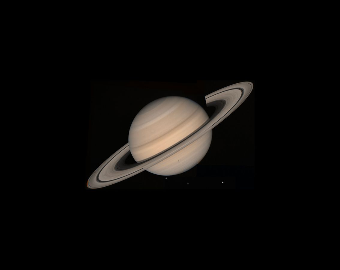 Null (NASA. SATURN. VOYAGER 2) Space mission VOYAGER 2. Planet Saturn. This colo&hellip;