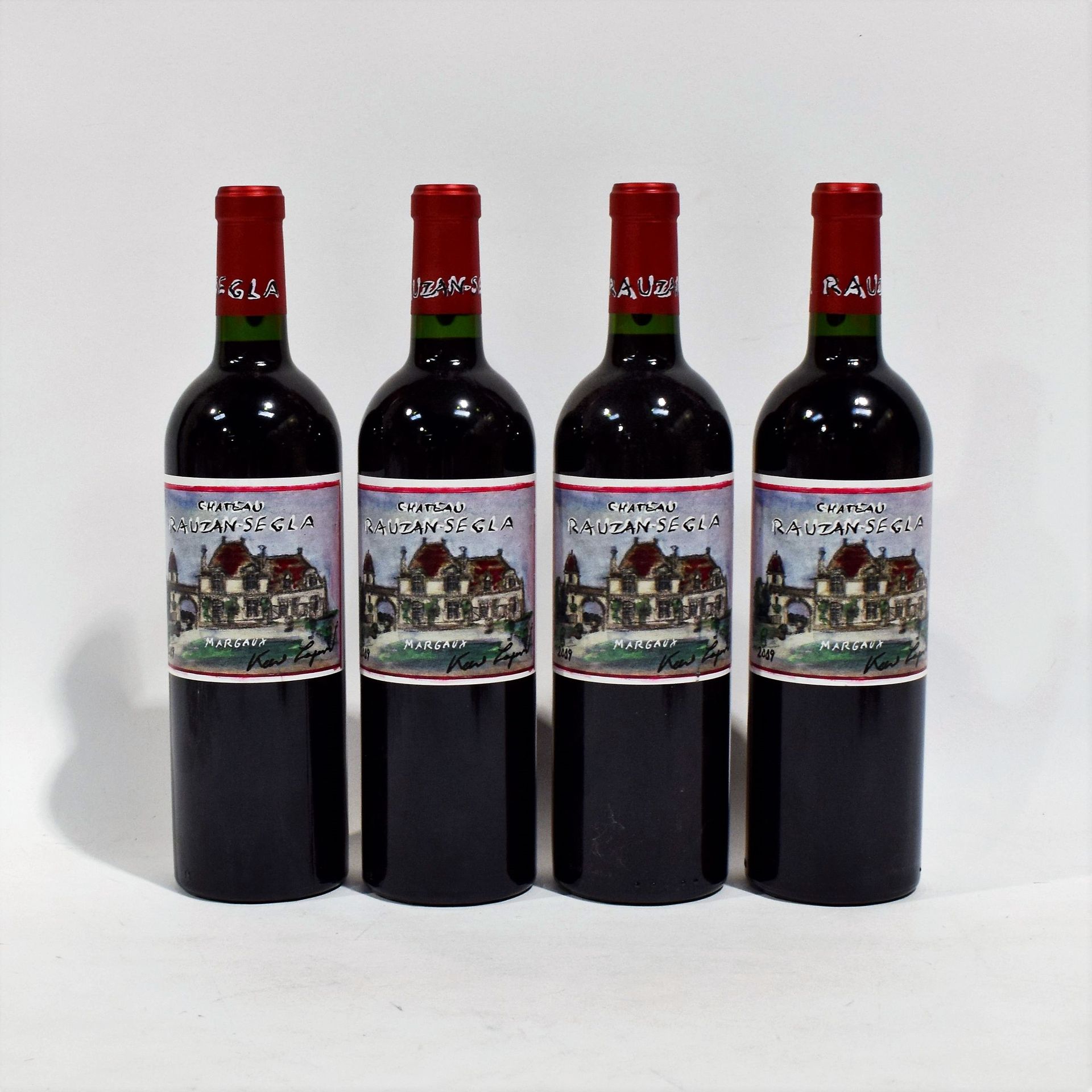 Null (MARGAUX) Set of 4 bottles of Château RAUZAN-SEGLA, Margaux, Red, vintage 2&hellip;