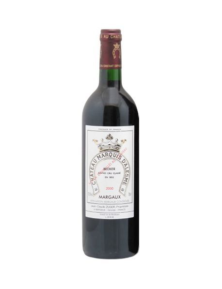 Null (MARGAUX)木箱中，一套12瓶Château Marquis d'ALESME BECKER，Margaux产区第三级酒庄，红葡萄酒，2009年&hellip;