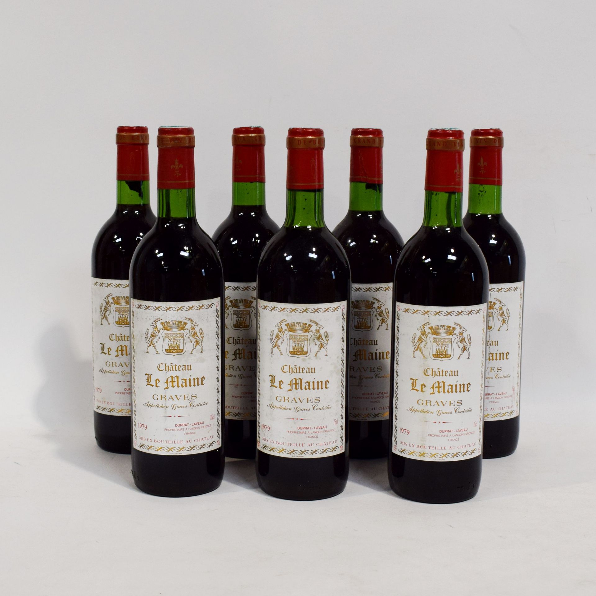 Null (GRAVES) Set of 7 bottles of Château LE MAINE, Graves appellation, Vintage &hellip;