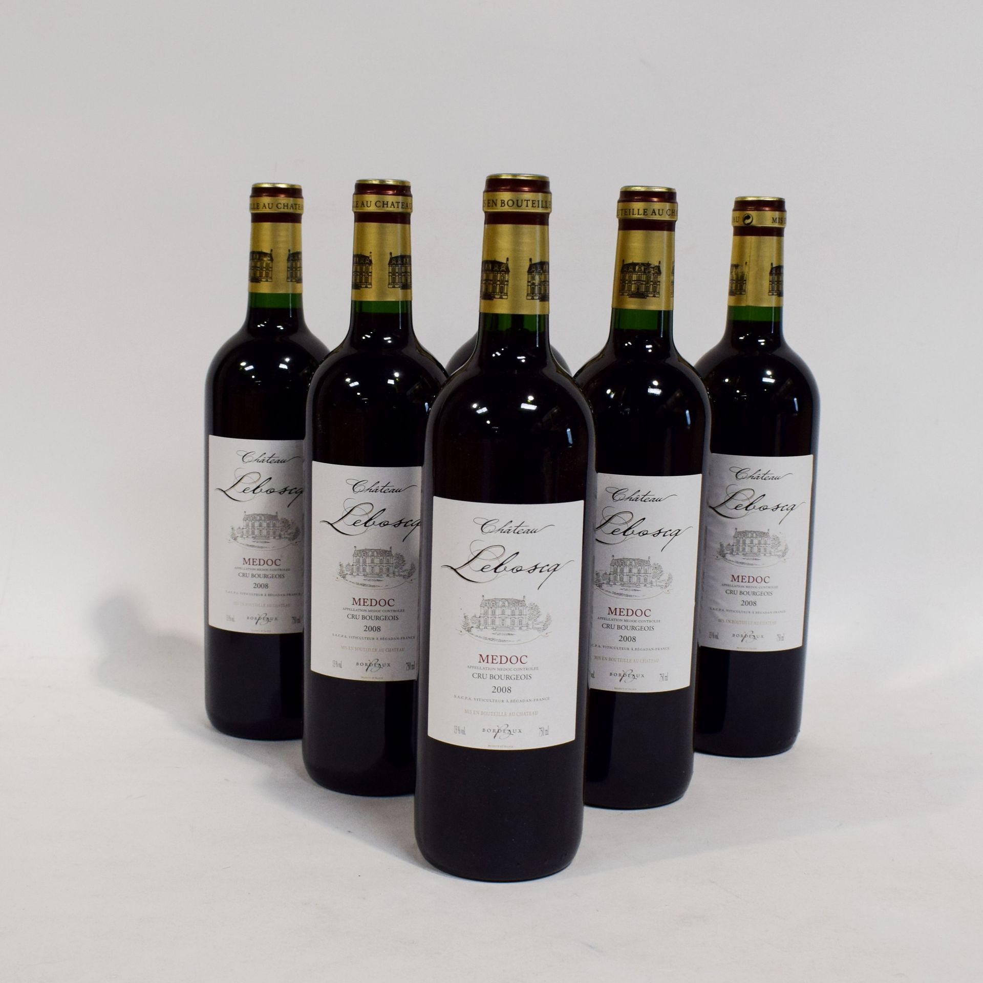 Null (MÉDOC) Ensemble de 6 bouteilles du Château LEBOSCQ, Cru Bourgeois de l'App&hellip;