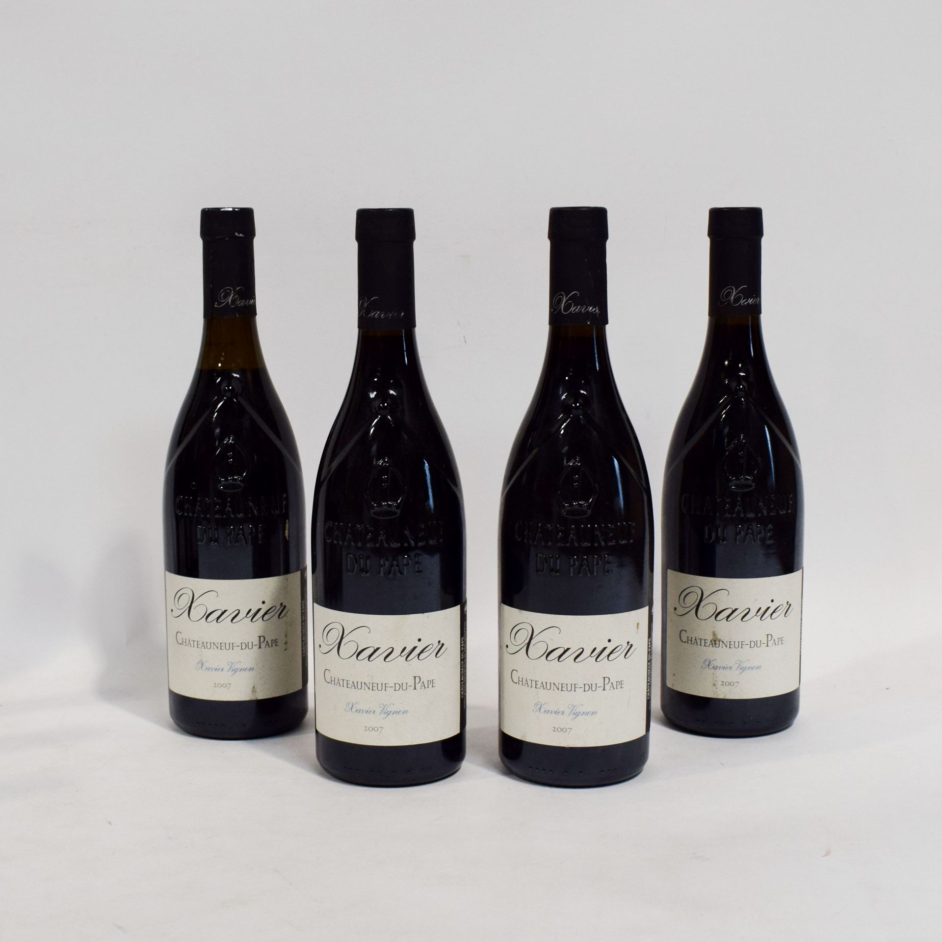 Null (CHATEAUNEUF-DU-PAPE) Set of 4 bottles of Xavier VIGNON "XAVIER", Appellati&hellip;
