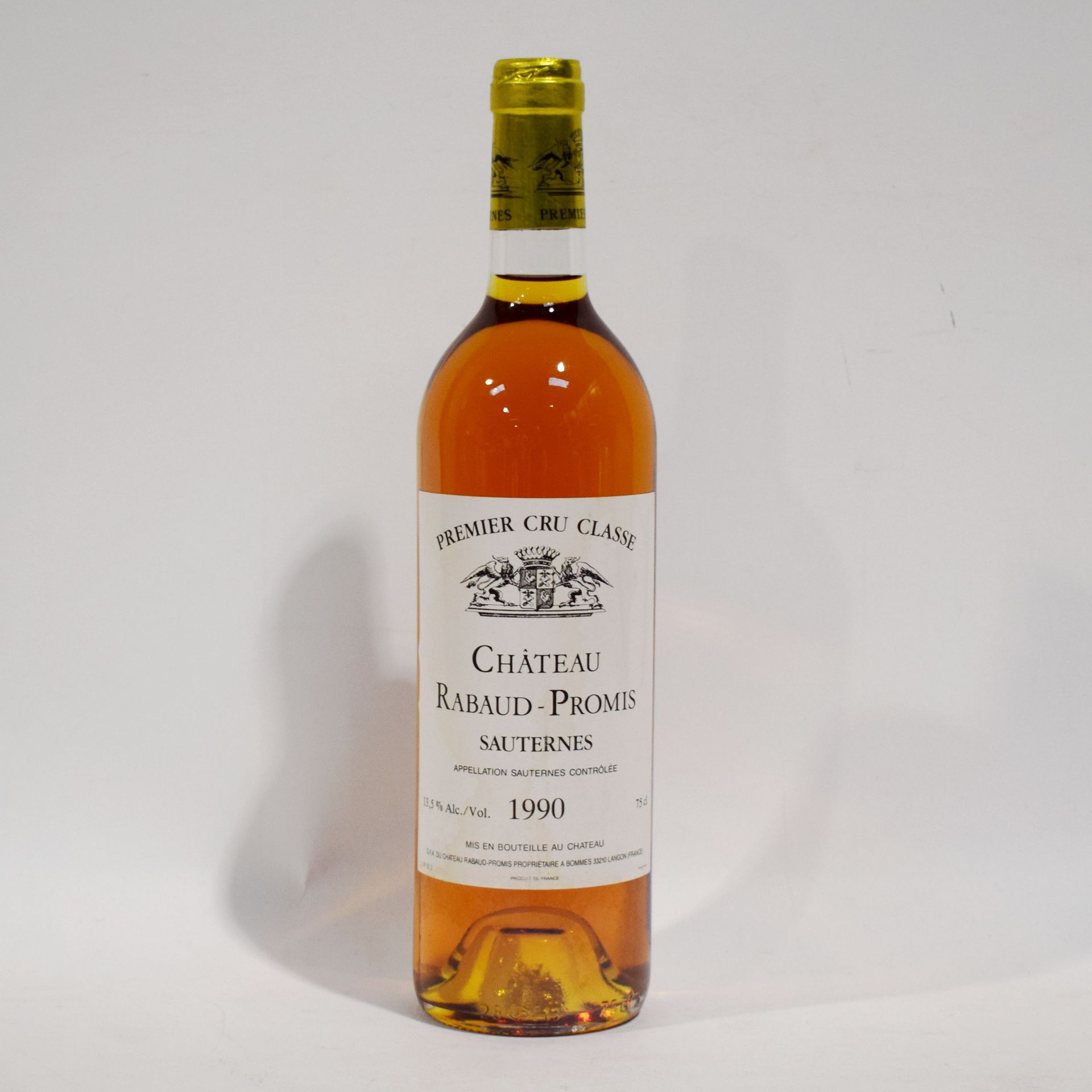 Null (SAUTERNES) Botella de Château RABAUD-PROMIS, denominación Sauternes, cosec&hellip;