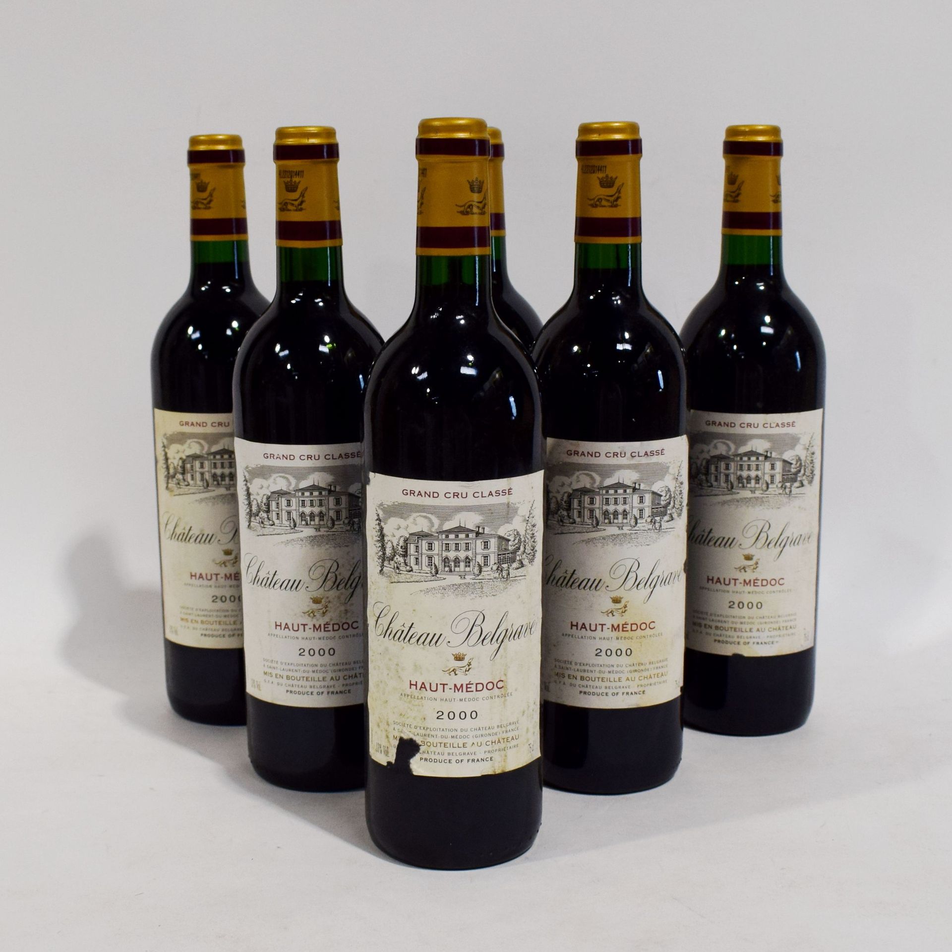 Null (HAUT-MÉDOC) Ensemble von 6 Flaschen des Château BELGRAVE, 5e Grand Cru Cla&hellip;