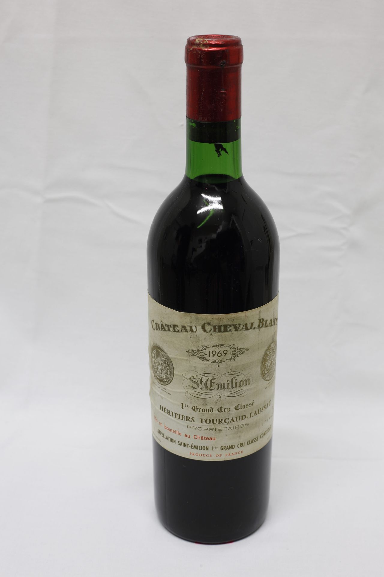 Null (SAINT-ÉMILION)一瓶CHEVAL BLANC酒庄，1969年份，Héritiers Fourcaud-Laussac一级酒庄，良好等级