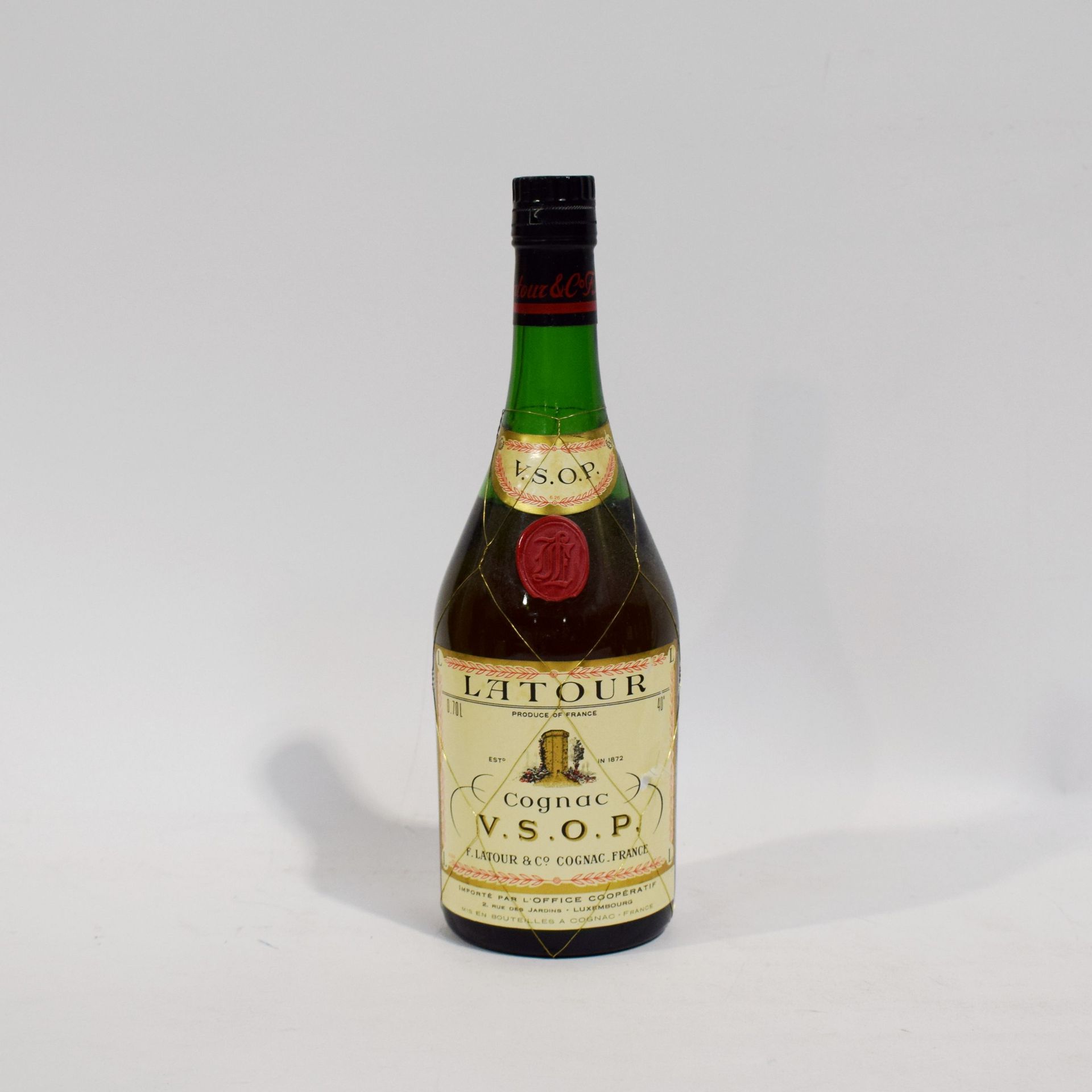 Null (COGNAC) Flasche Cognac LATOUR, VSOP, 70 cl, 70er Jahre