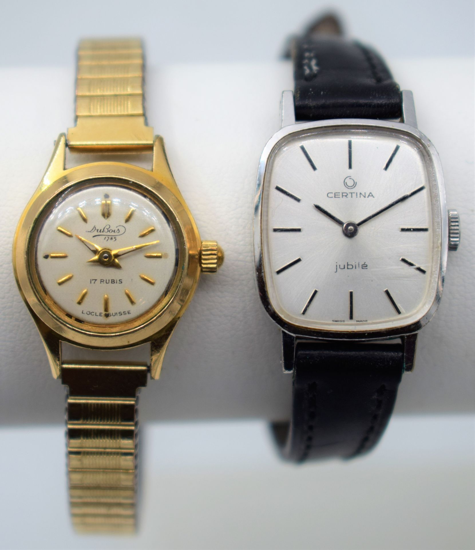 Null DUBOIS 1785 : Ladies watch from the 60's, Incabloc, gold plated case, gold &hellip;