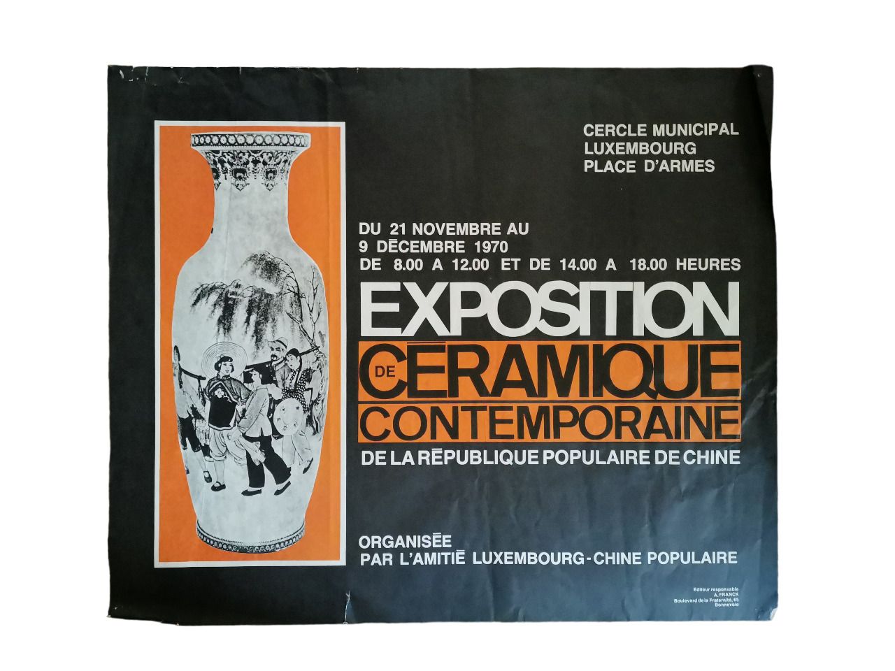 Null (AFFICHE) Affiche d'exposition de céramique contemporaine de la République &hellip;