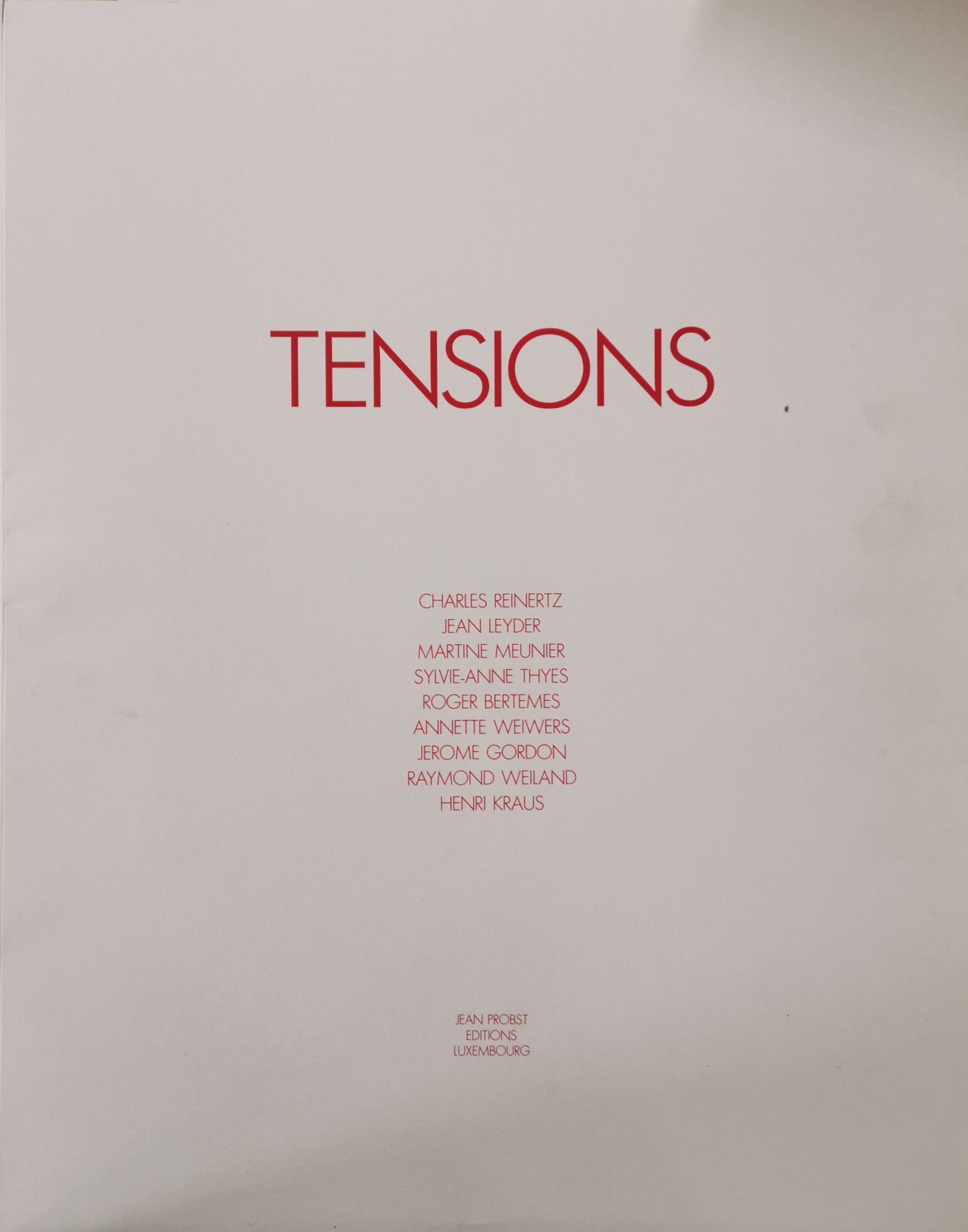Null (ART) Art book "TENSIONS. 9 artists compete, in 1986/87, for a prestigious &hellip;