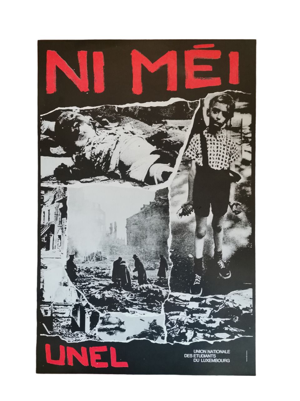 Null (AFFICHE) Politisches Propagandaplakat der Union des étudiants du Luxembour&hellip;