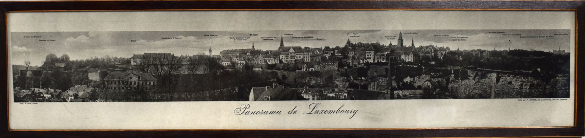 Null Photopanorama of Luxembourg, printed by M. Huss (Luxembg.), published by P.&hellip;