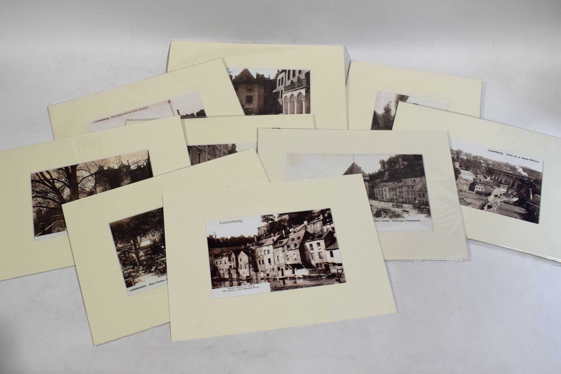 Null (FOTOGRAFIE) 9 zeitgenössische Vergrößerungen von Fotografien von Postkarte&hellip;
