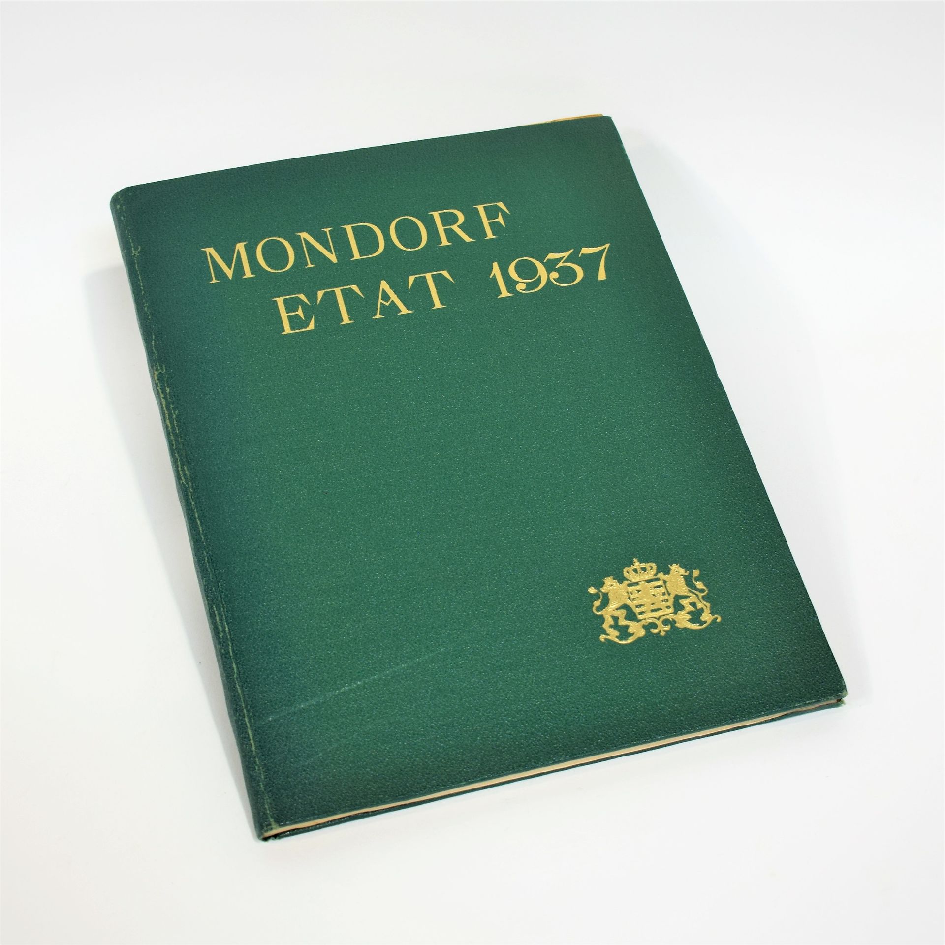 Null (MONDORF)MONDORF-ETAT温泉的公告重聚，宣传网站和提供旅游信息的小册子，这一时期的广告，这里是1937年装订在绿色珍珠岩封面的。