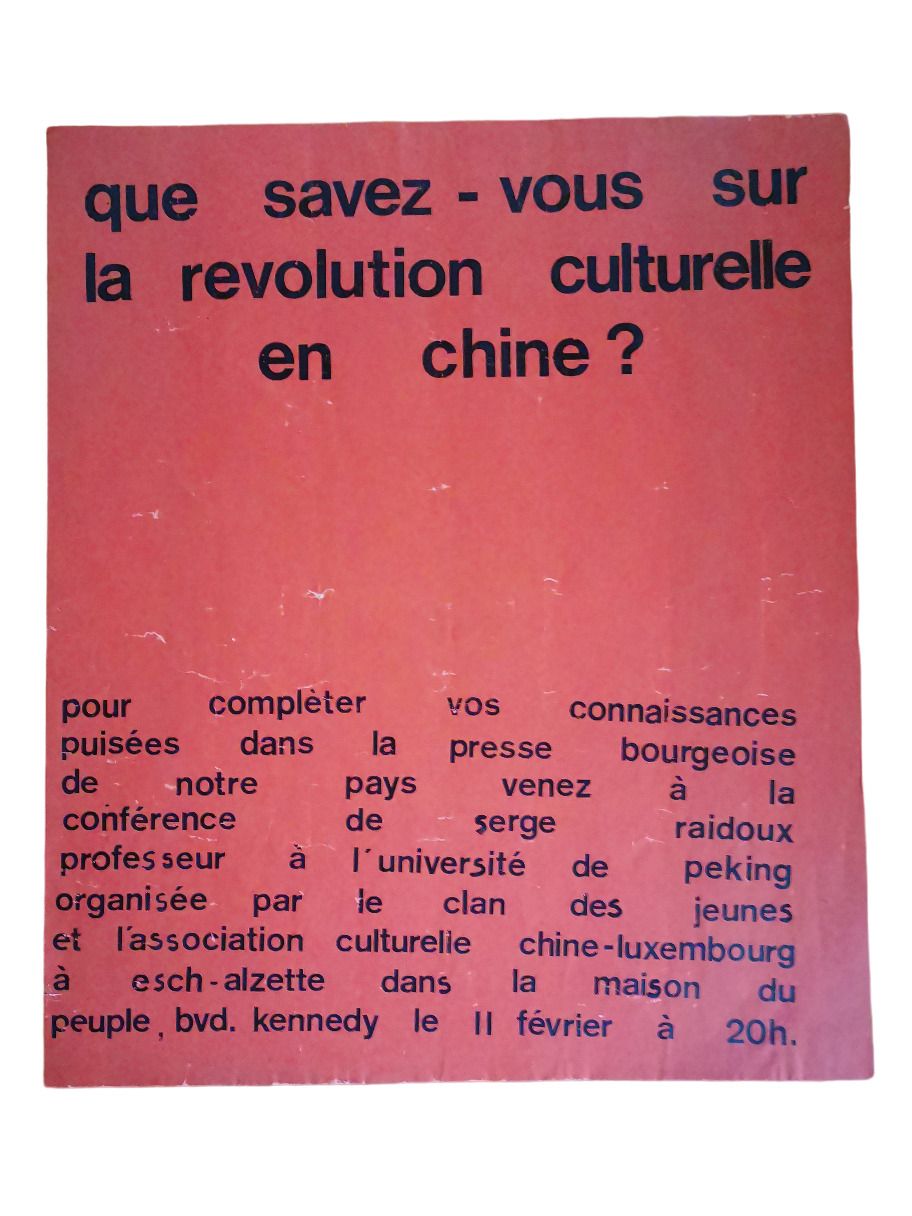 Null (CARTEL) Cartel de propaganda política "¿Qué sabes de la Revolución Cultura&hellip;