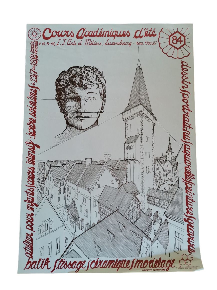 Null (POSTER) Promotional poster for the 1984 "Cours académiques d'été" at the L&hellip;
