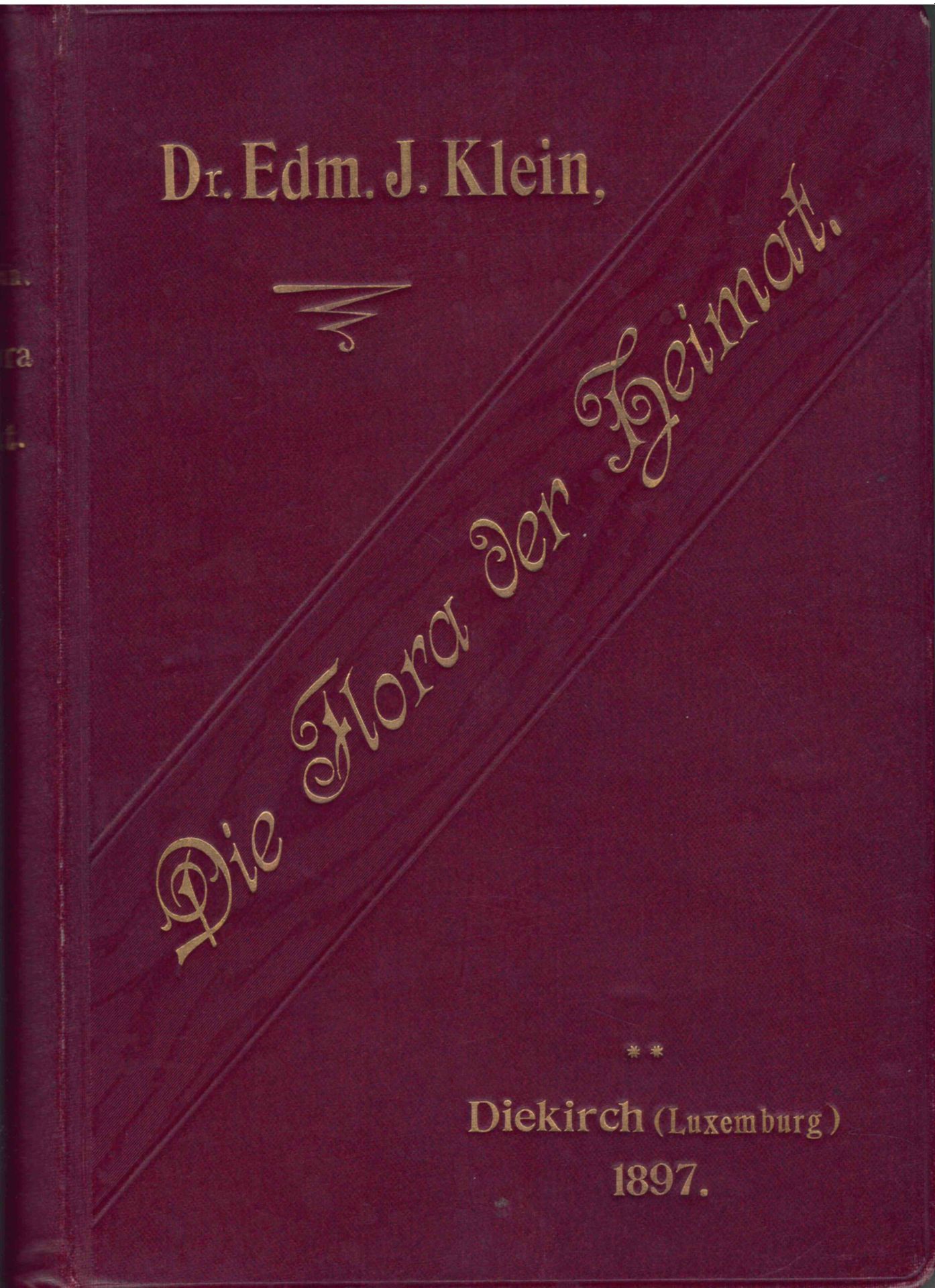 Null (BOTANY) Dr. Edm. J. KLEIN: Die Flora der Heimat, Diekirch (Luxemburg) 1897&hellip;