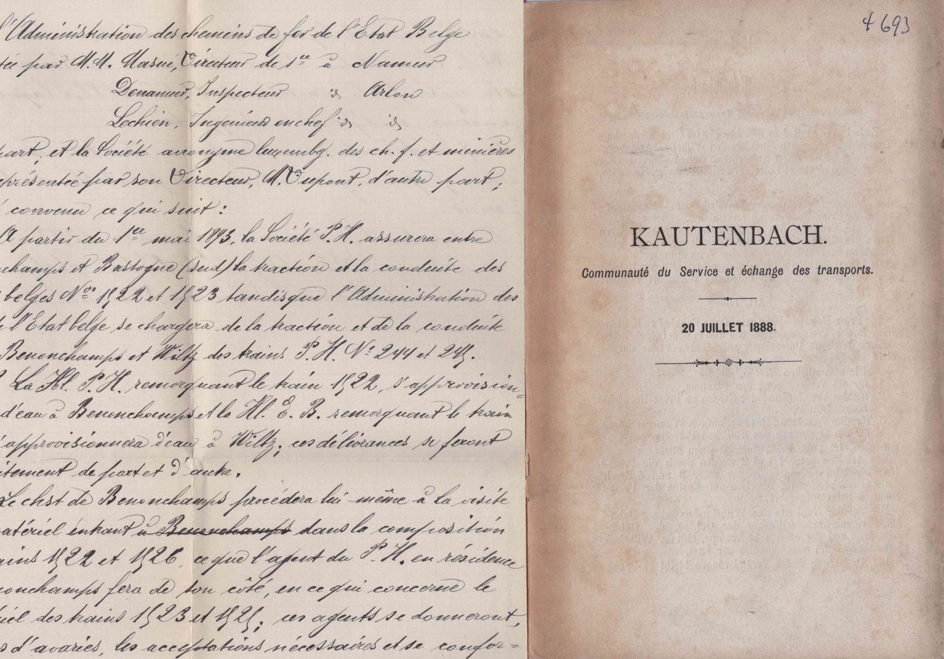 Null (RAILWAYS) Exceptional collection of documents on Prince-Henri railroads an&hellip;