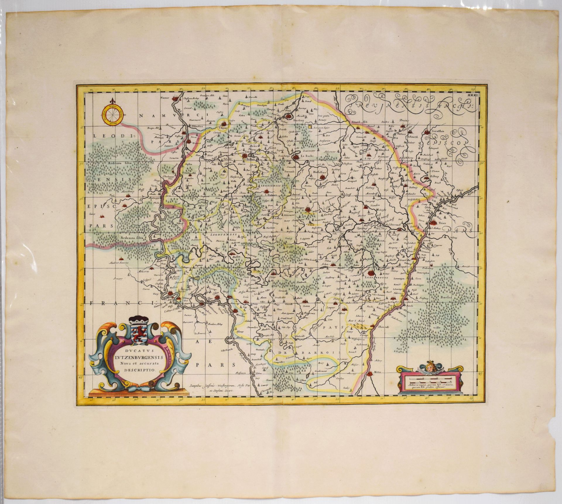 Null (MAP) "Ducatus Lutzenburgensis Nova et accurata Descriptio", by Joannes JAN&hellip;