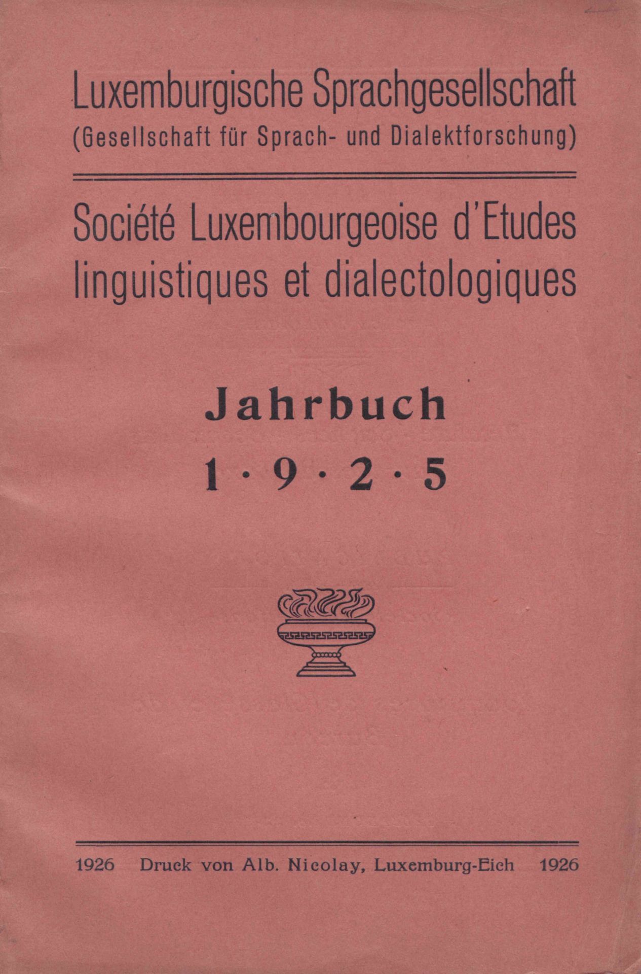 Null (LITTÉRATURE) Société Luxembourgeoise d'Etudes linguistiques et dialectolog&hellip;